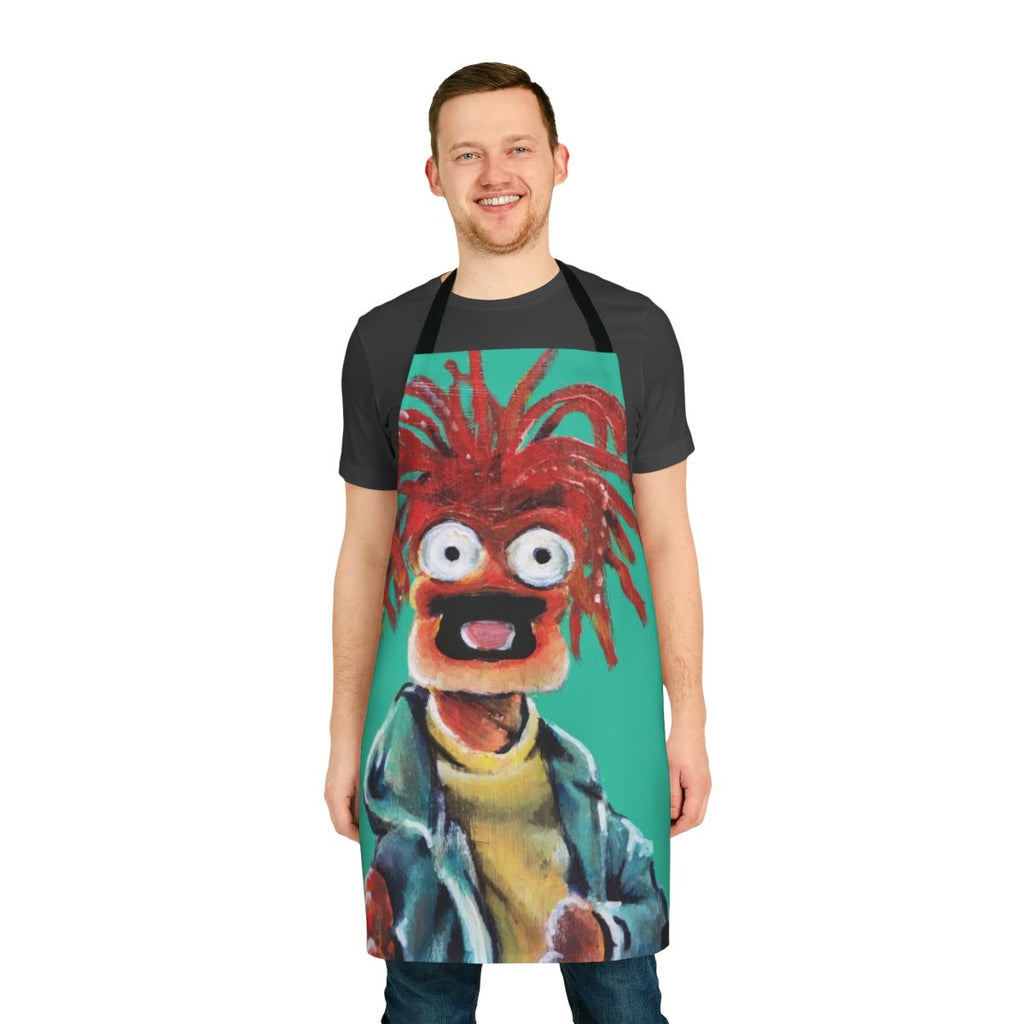 Pepe the King Prawn fan art printed on a high-quality apron