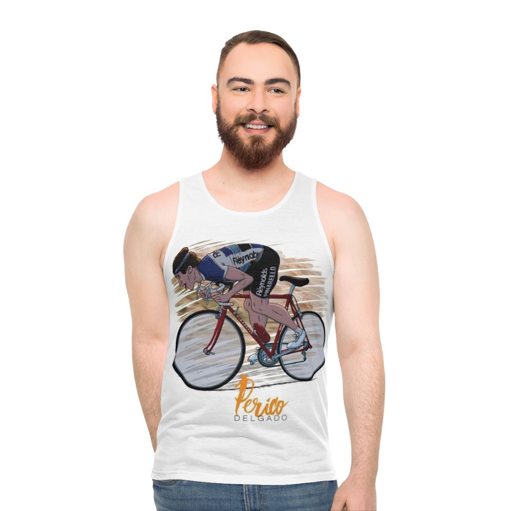 Perico Delgado Cycling Jersey Unisex Tank Top