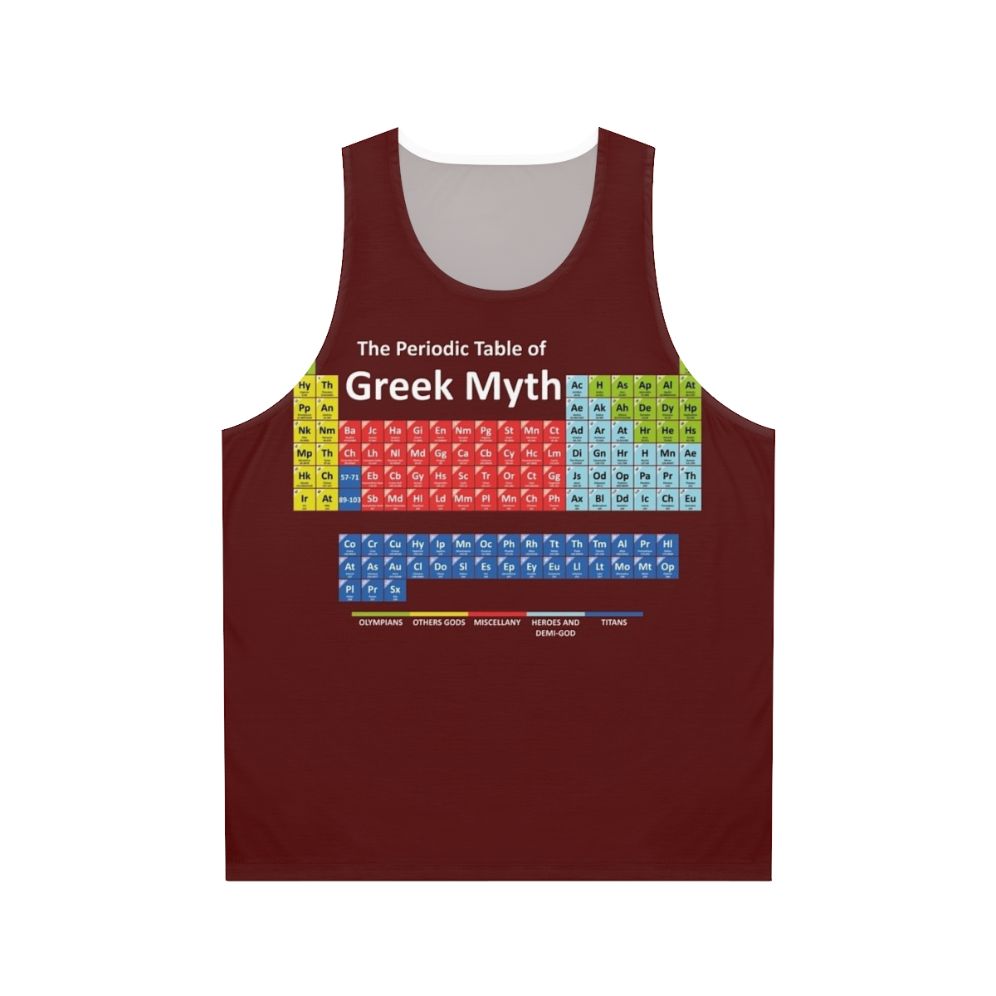 Unisex Periodic Table of Greek Mythology Tank Top