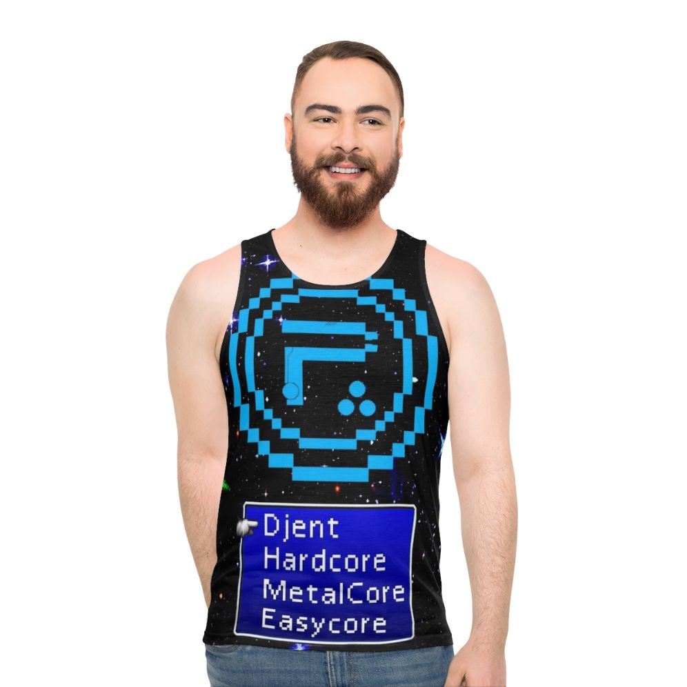 Periphery 8-Bit Blue Select Difficulty Unisex Tank Top