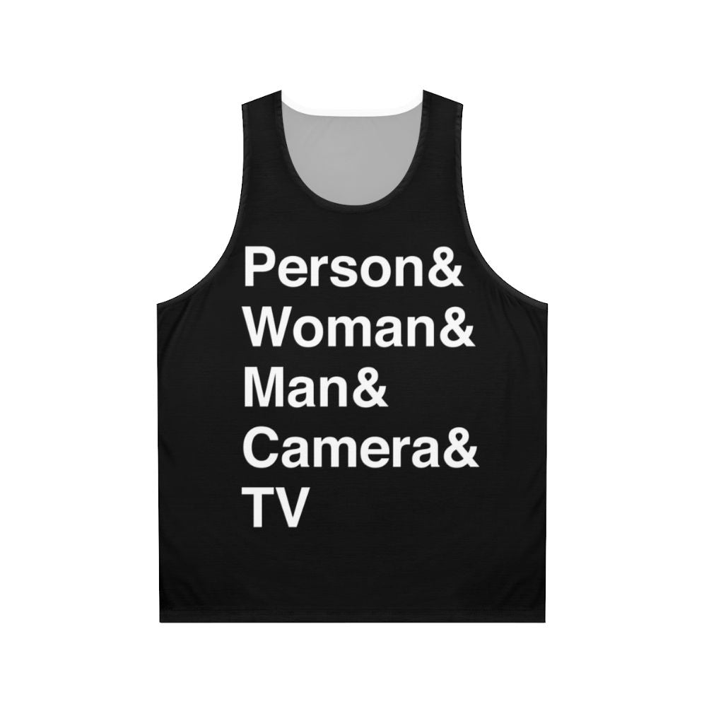 Person Woman Man Camera Tv Unisex Tank Top - Cognitive Test