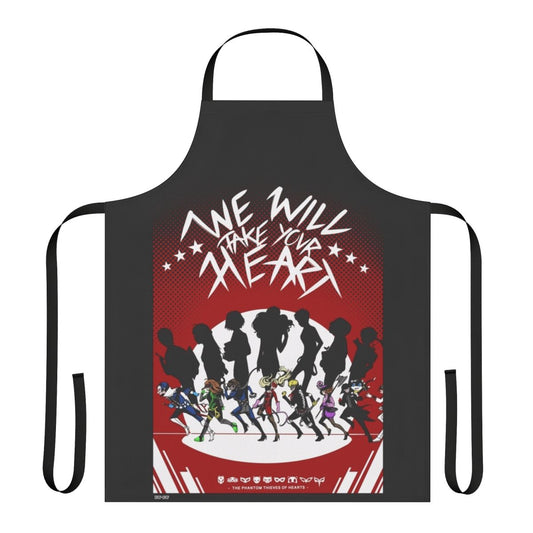 Persona 5 inspired apron featuring artwork of the Phantom Thieves