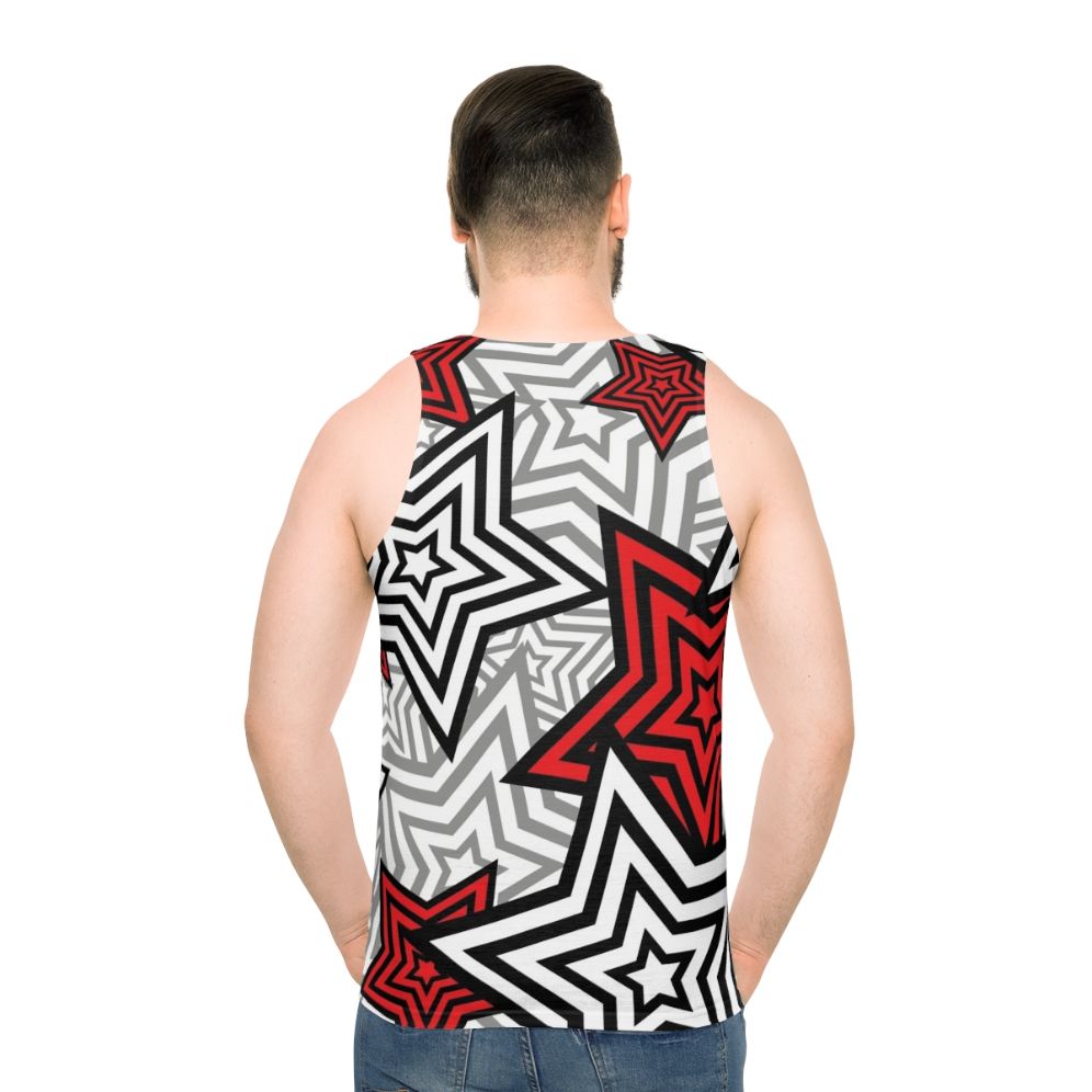 Persona 5 unisex tank top with stylish star background