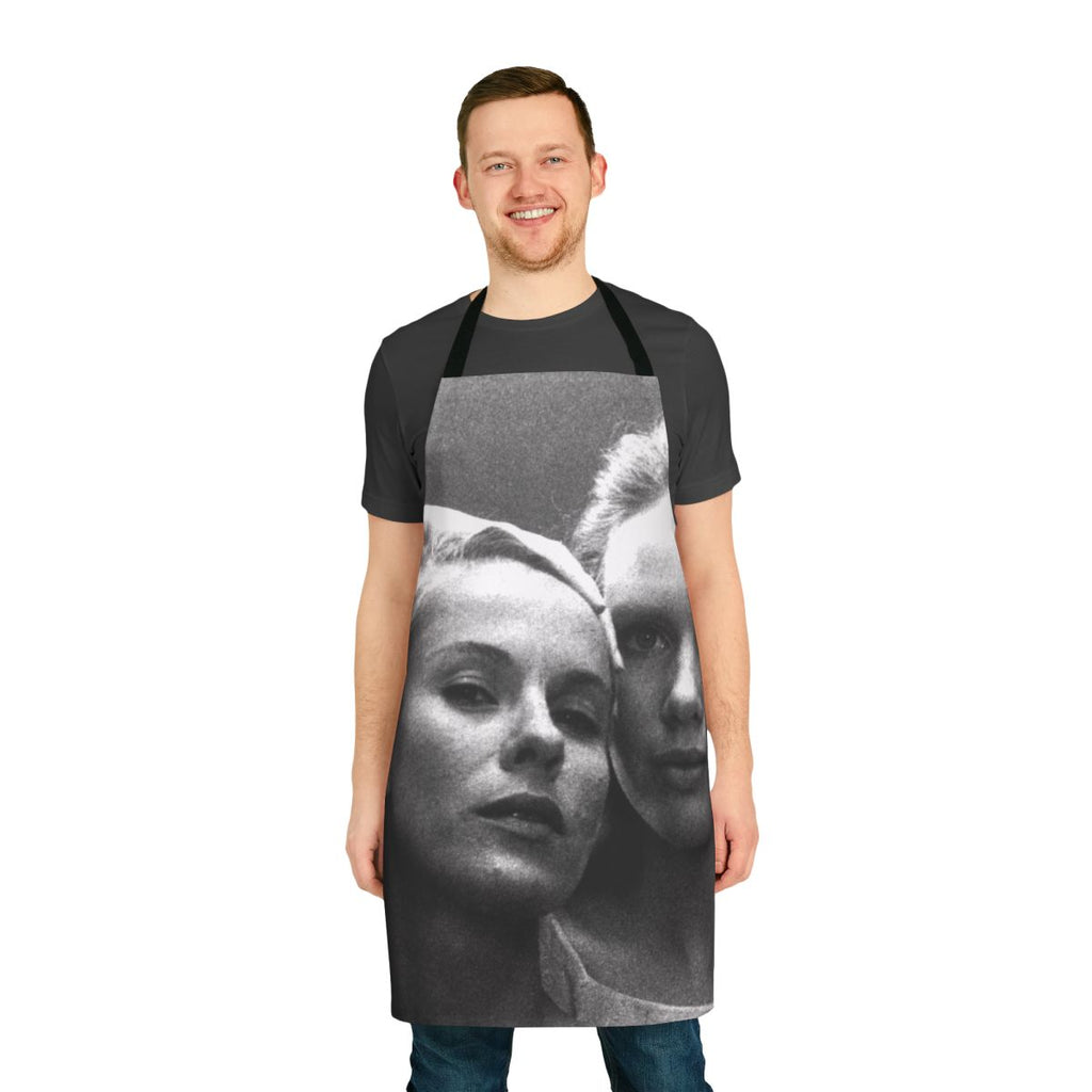 Apron featuring a stylized portrait of Ingmar Bergman, the renowned Swedish filmmaker