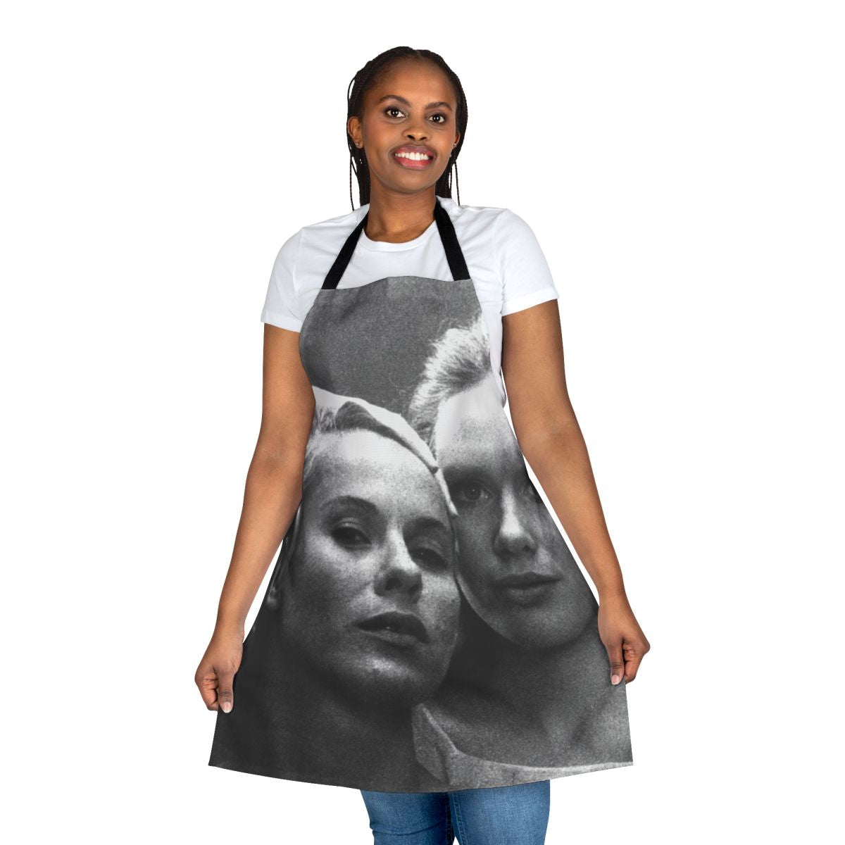 Apron featuring a stylized portrait of Ingmar Bergman, the renowned Swedish filmmaker