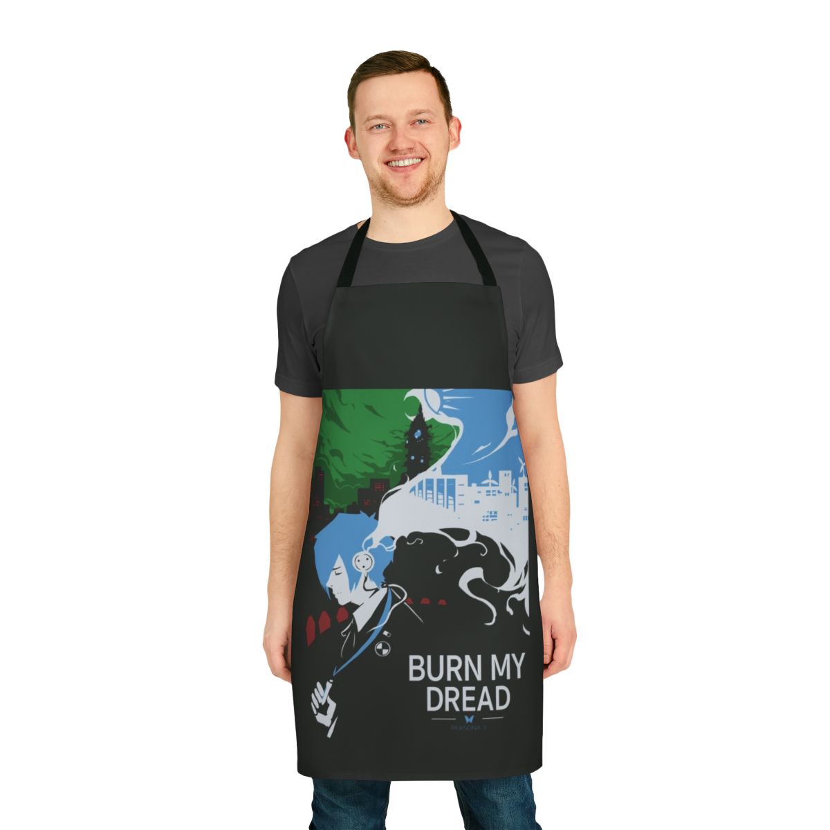 "Persona-themed apron with Phantom Thieves design"