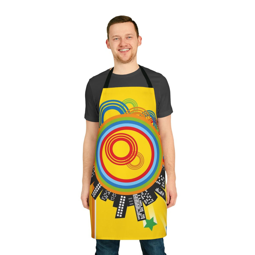 Persona 4-inspired cooking apron featuring popular anime and video game characters