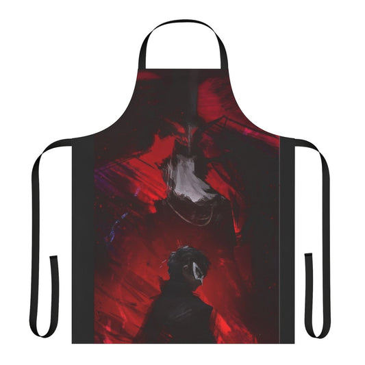 Persona-inspired apron featuring the Joker character and Arsene persona from the Persona 5 video game series