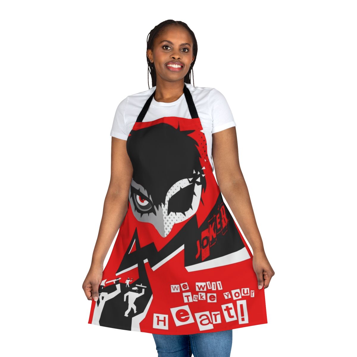 Persona-inspired Joker apron for fans of the popular anime series