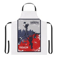 Persona-inspired apron featuring Metaverse imagery and characters