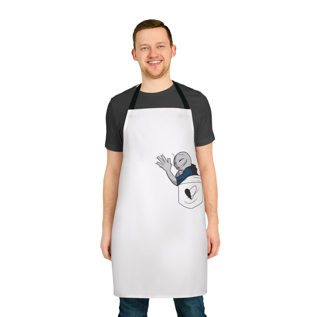 Personalized apron for him with pockets
