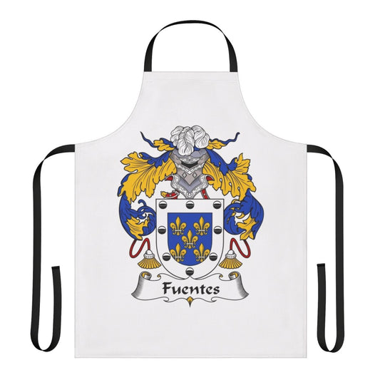 Fuentes Coat of Arms Family Crest Printed on Quality Apron