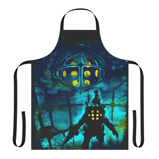 Personalized dad apron featuring video game and nerdy designs