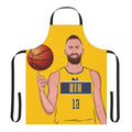 Dzanan Musa basketball player drawing printed on an apron