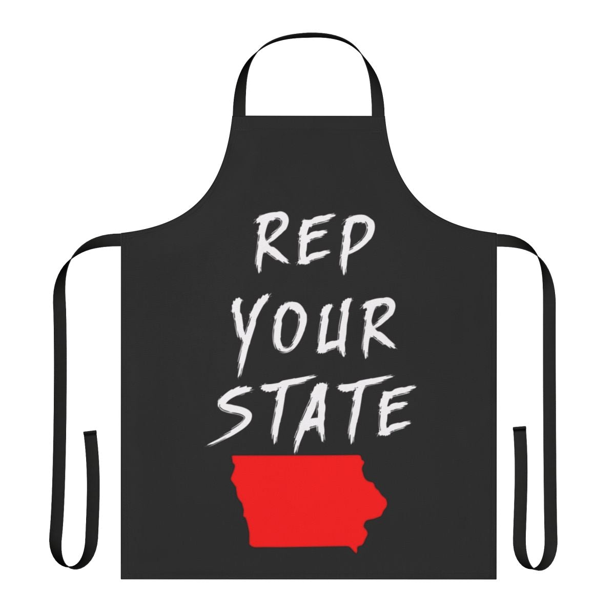 Stylish Iowa state-themed apron for home cooks and kitchen enthusiasts.