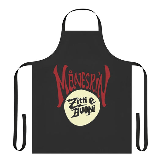 Personalized Maneskin fan art apron with custom design