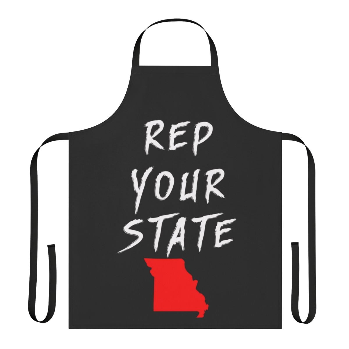 Missouri state pride apron with flag design