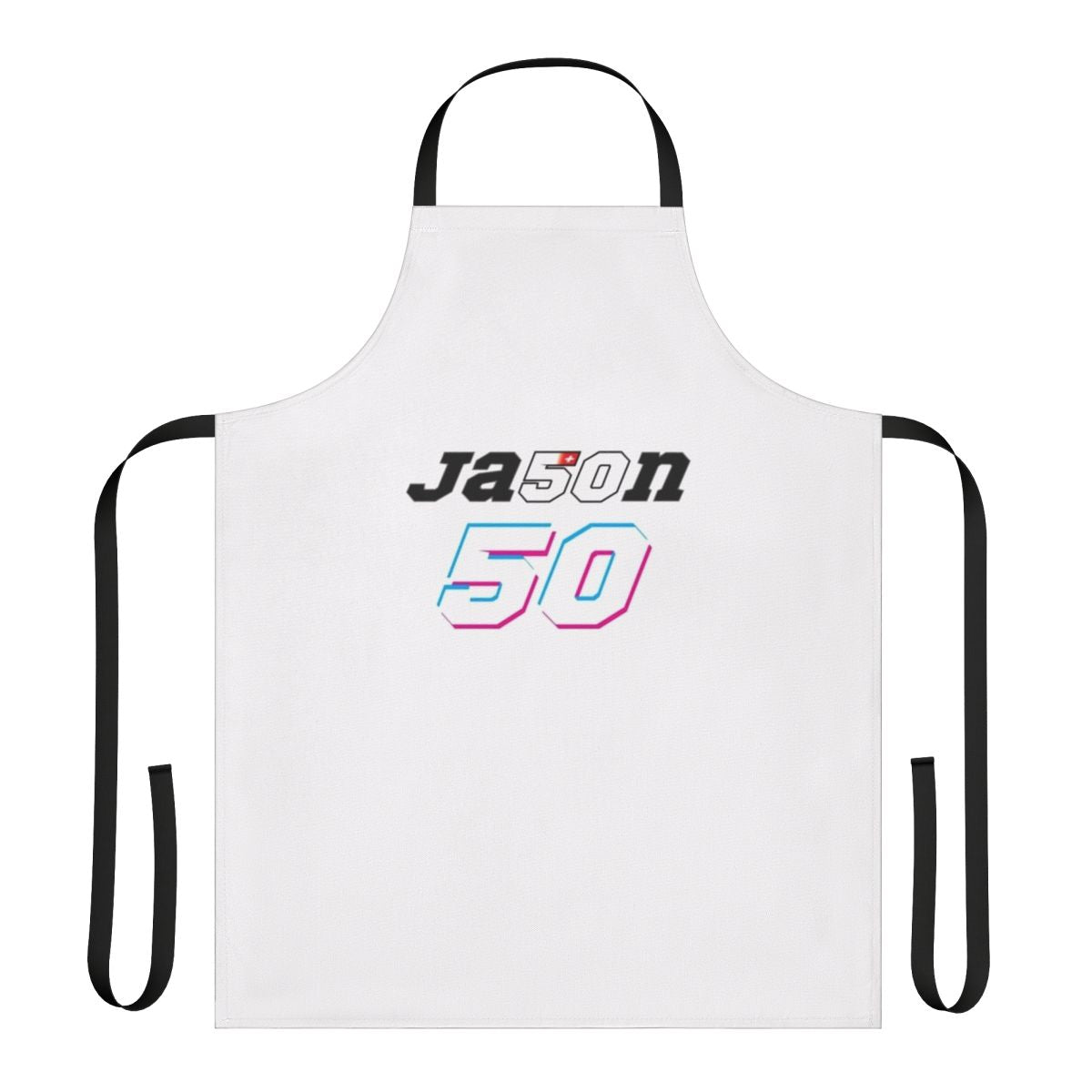 Personalized apron featuring a motorsports design, ideal for motorcycle enthusiasts