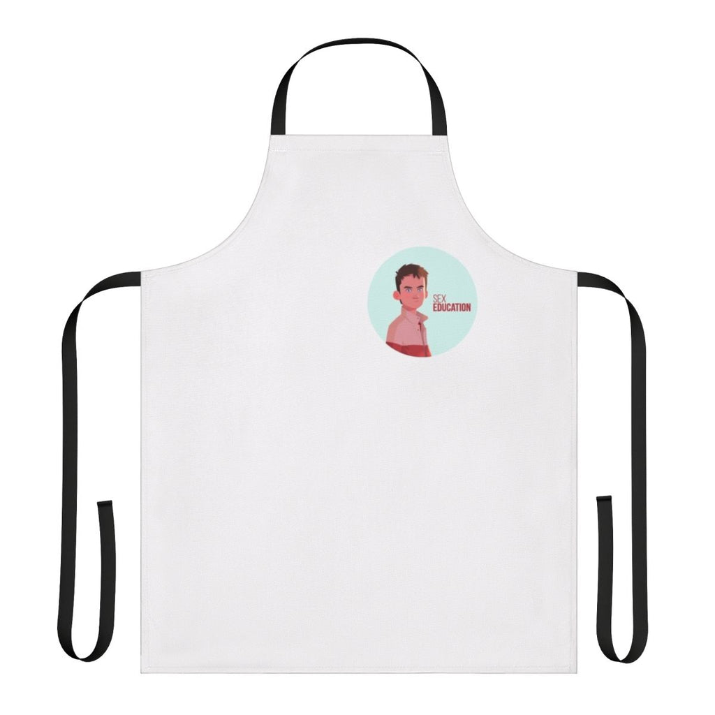 Personalized apron featuring Otis Milburn, a character from the popular Netflix series Sex Education