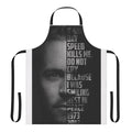 Apron featuring a text portrait of late actor Paul Walker