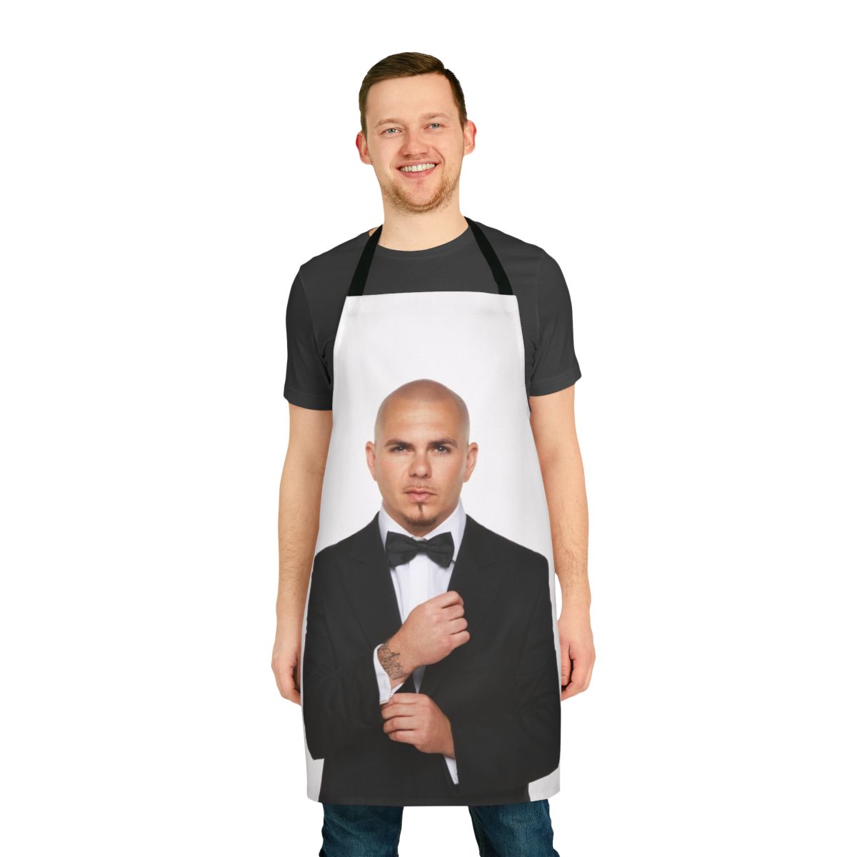Pitbull 305 inspired apron with text "Mr Worldwide"