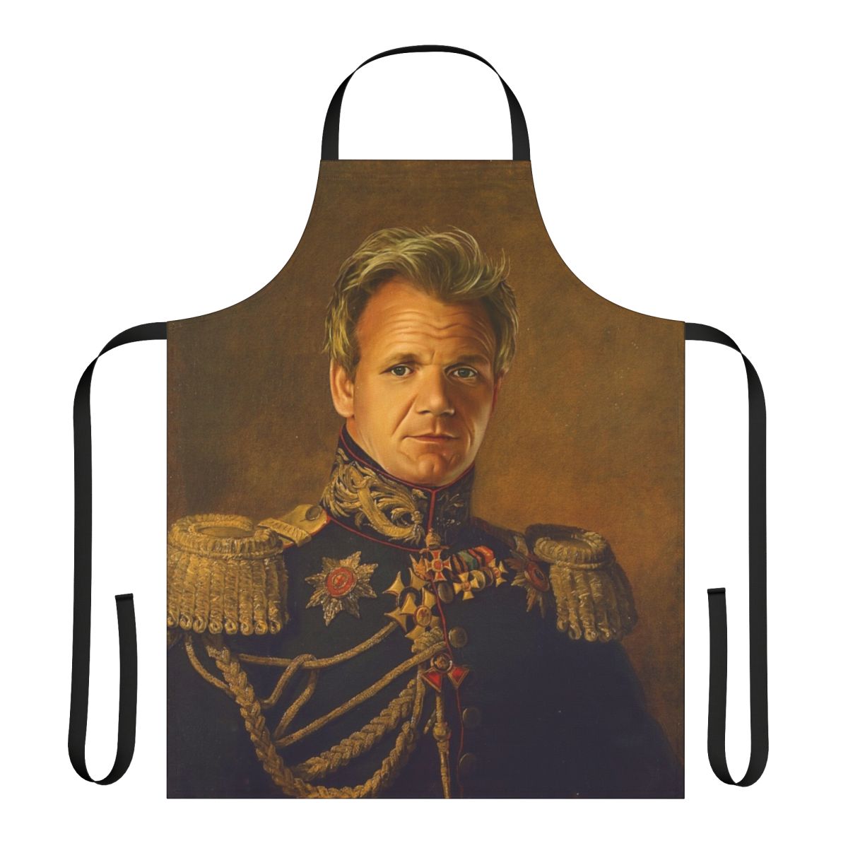 Personalized portrait apron with a Replaceface design