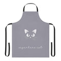 A vibrant, personalized superhero-themed apron with an inspirational quote.