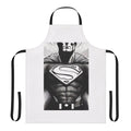 Personalized superhero-themed apron with vibrant colors and patterns