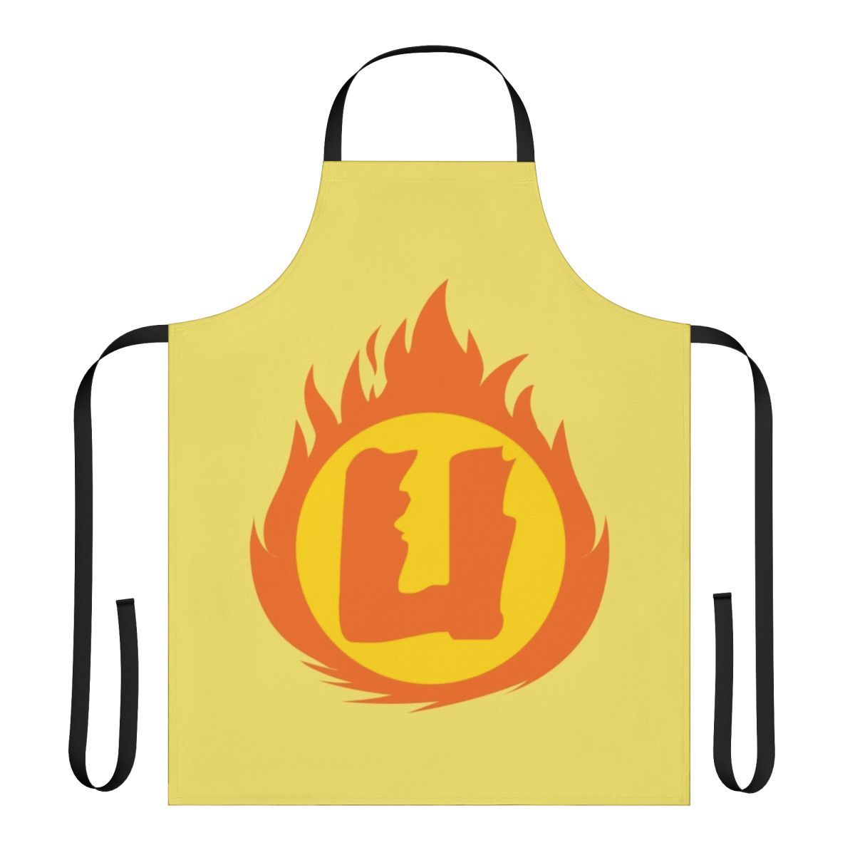 Superhero letter U fire insignia apron
