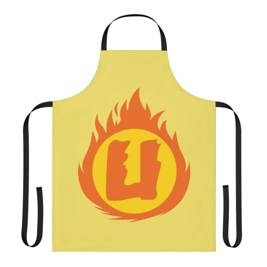 Superhero letter U fire insignia apron