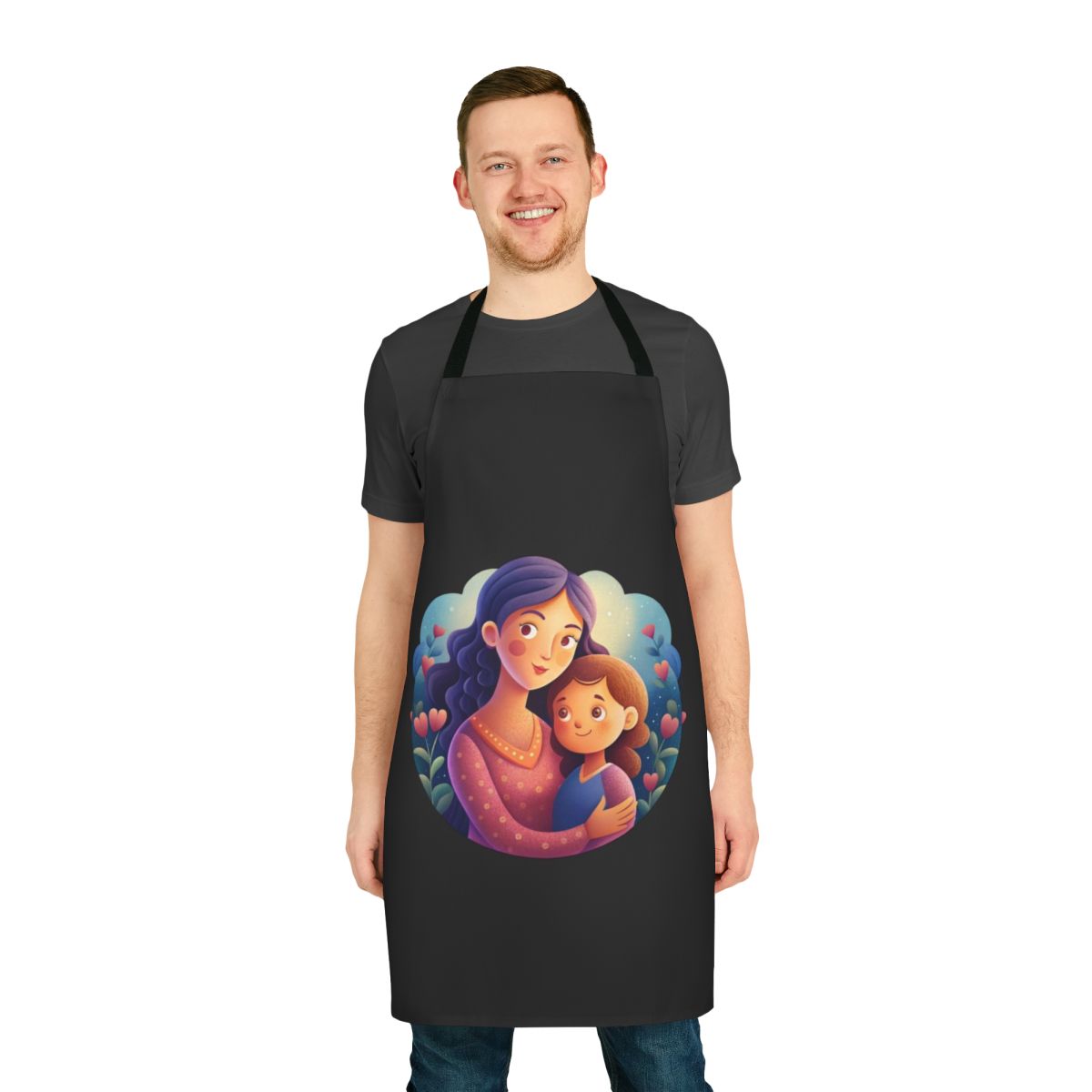 Personalized superhero-inspired apron with custom design