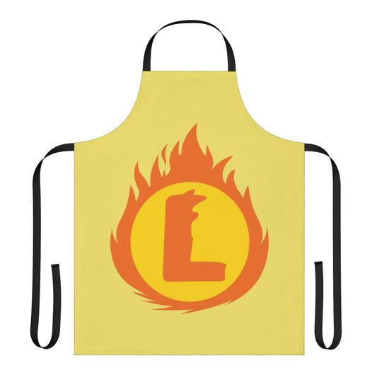 Superhero letter L fire insignia custom apron