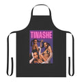Tinashe-inspired apron with singer's name and music-themed design