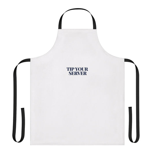 Personalized Tip Your Server Apron for Waitstaff, featuring a custom design for servers and hospitality workers