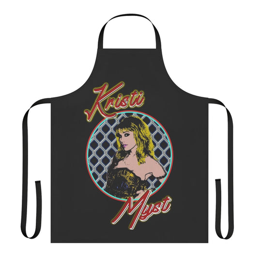 Personalized wrestling apron featuring Kristi Myst's XPW design