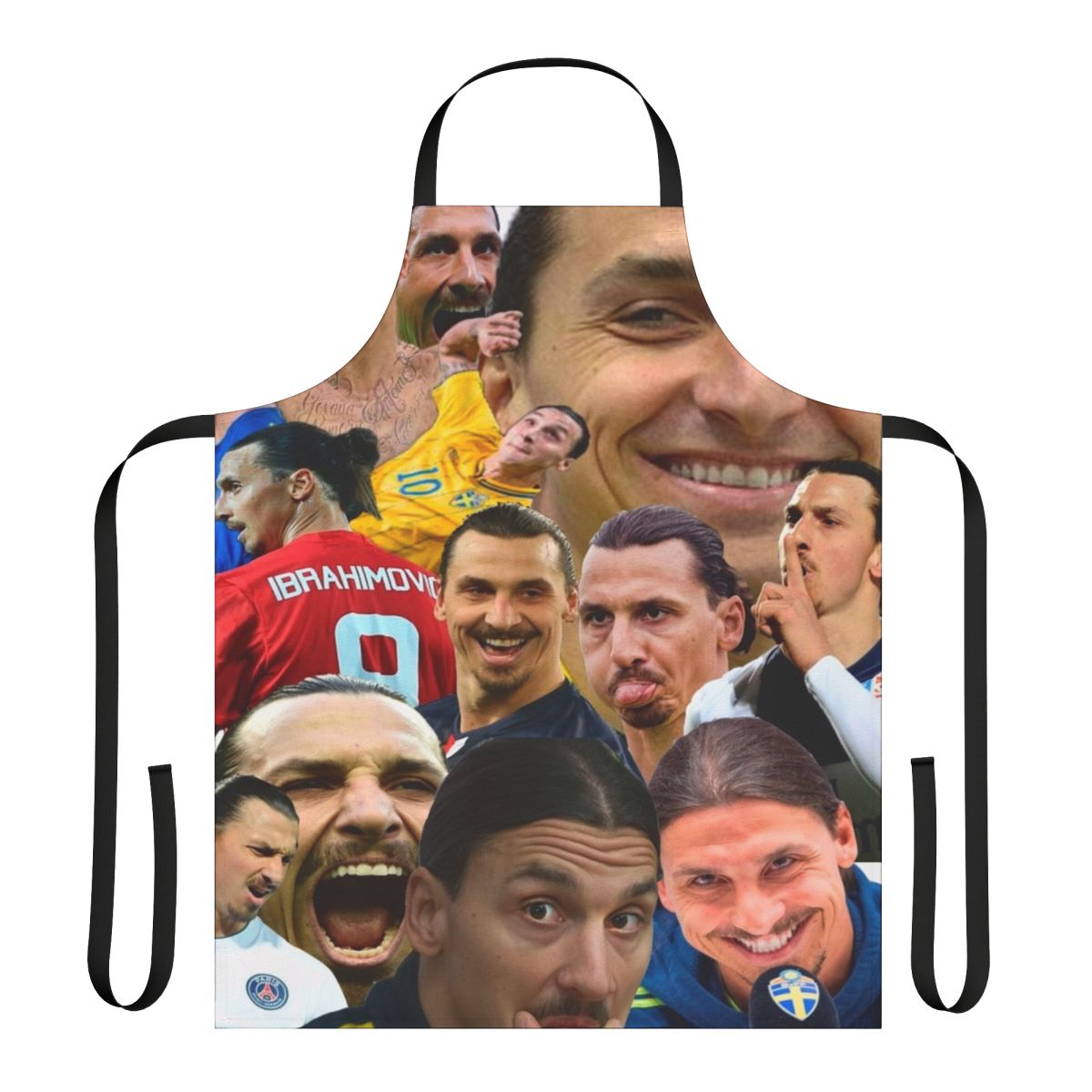 Zlatan Ibrahimovic soccer star inspired apron with customizable options