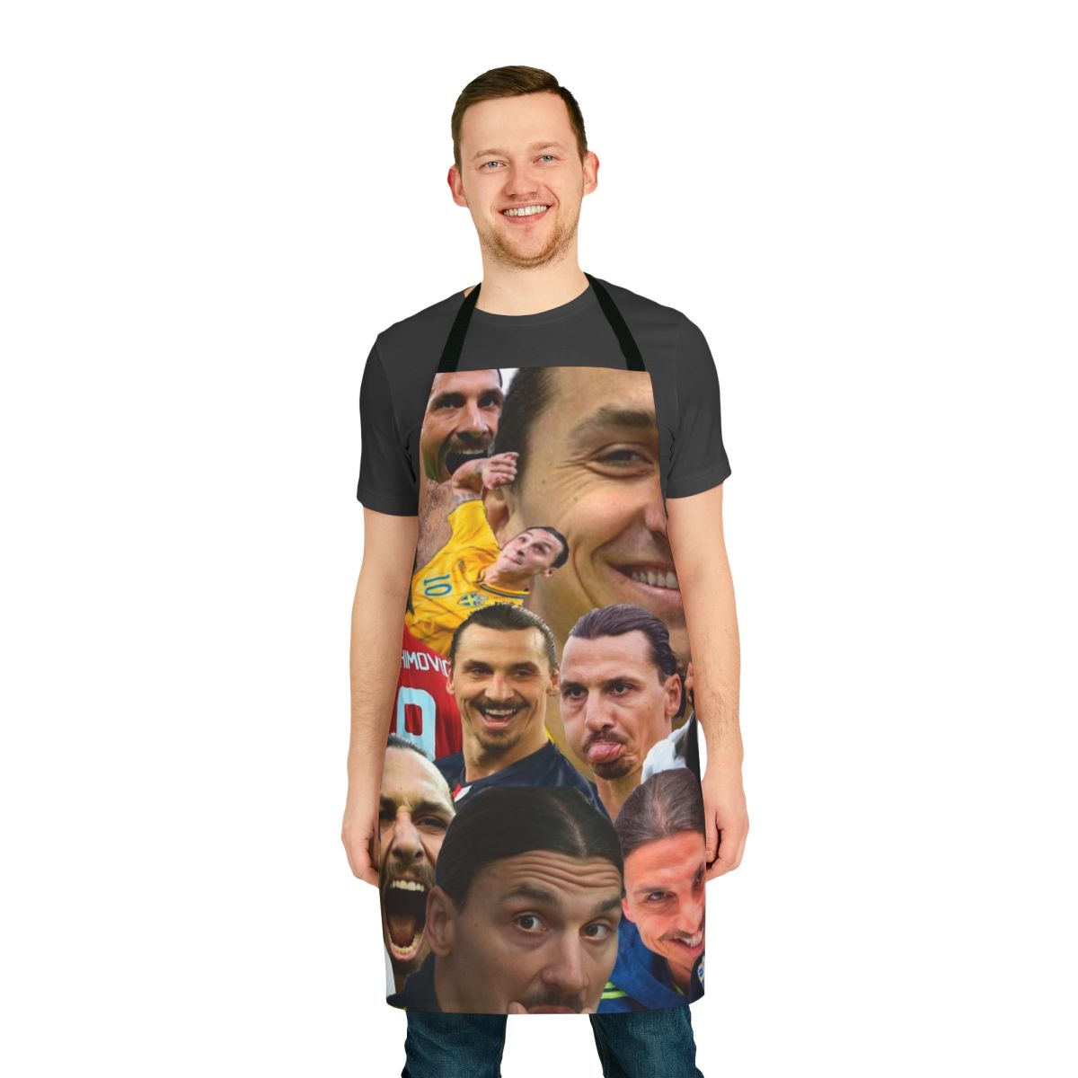 Zlatan Ibrahimovic soccer star inspired apron with customizable options