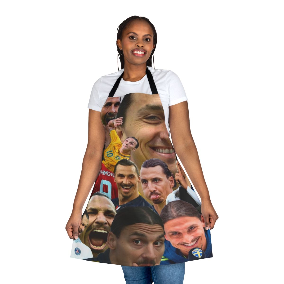 Zlatan Ibrahimovic soccer star inspired apron with customizable options