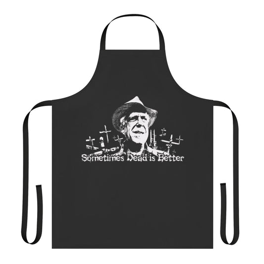 Pet Sematary inspired apron featuring Jud Crandall character