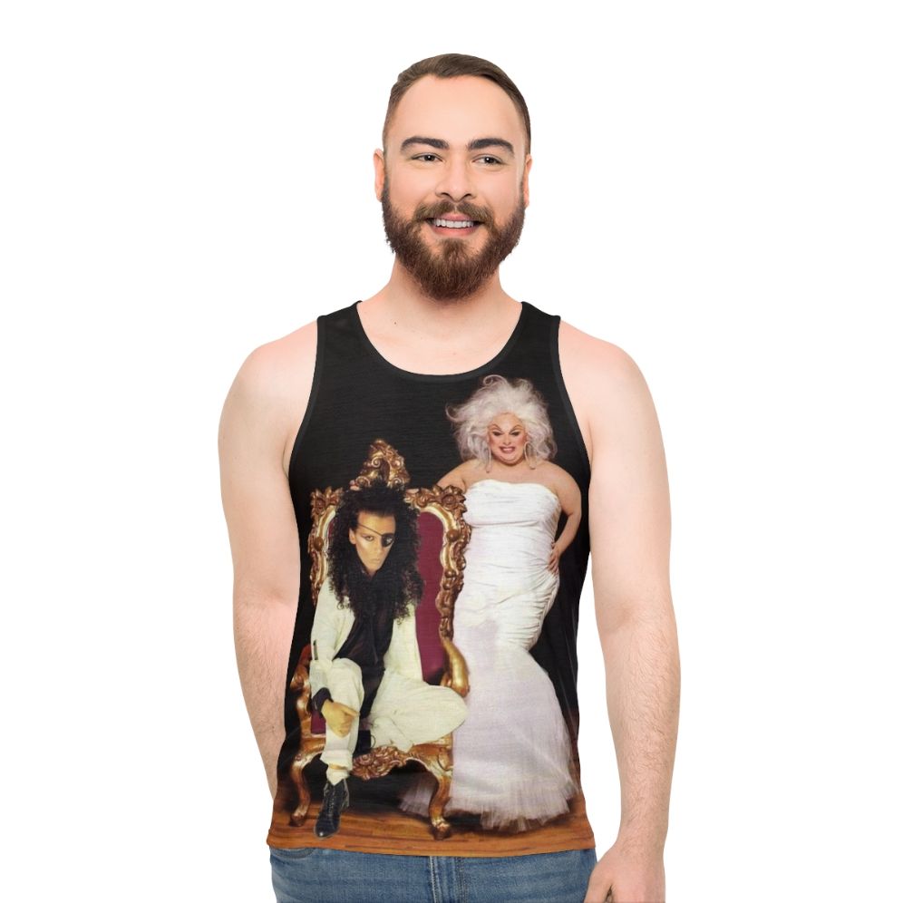 Pete Burns and Divine unisex tank top