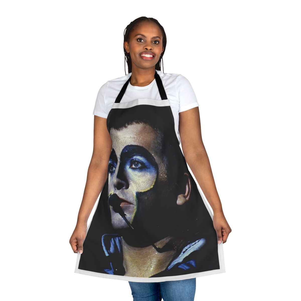 Peter Gabriel-inspired apron with musician's name and image