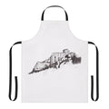 Apron featuring the historic Peyrepertuse Castle in the Corbières region of France