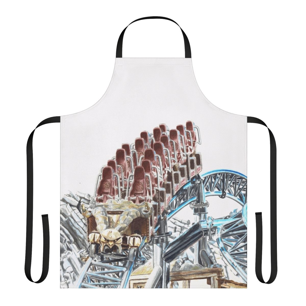 Apron featuring the Taron roller coaster at Phantasialand theme park in Germany