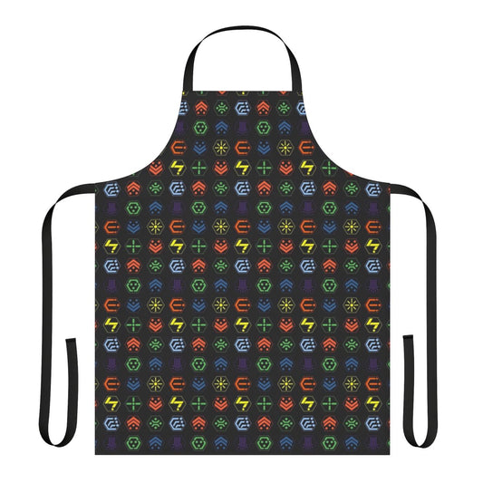 Phantasy-Inspired Apron featuring Foie, Zonde, Barta, Ryuker, and Resta Magic Spells