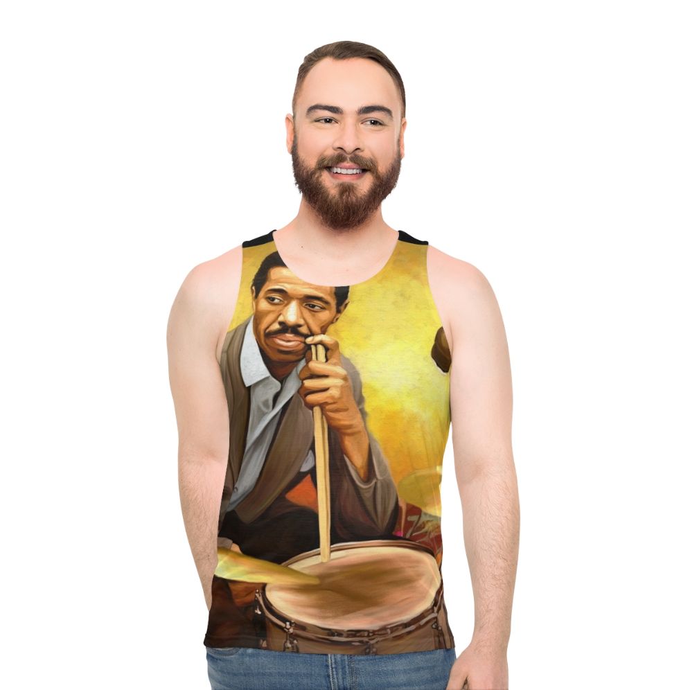 Philly Joe Jones Unisex Jazz Drummer Tank Top
