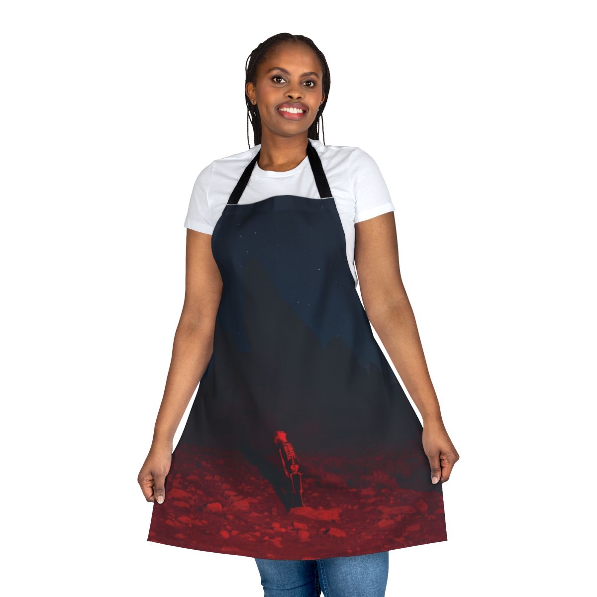 Apron featuring the album cover art for Phoebe Bridgers' "Punisher" album