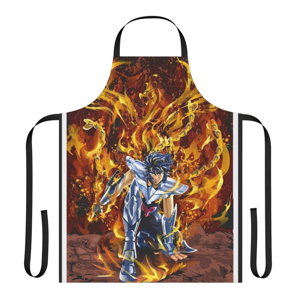 Phoenix Flame Apron featuring the iconic fire bird from anime and manga