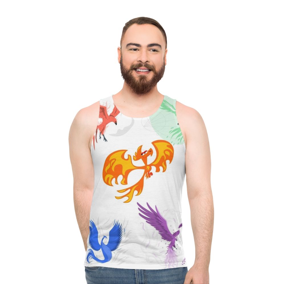 Phoenix legendary animal unisex tank top