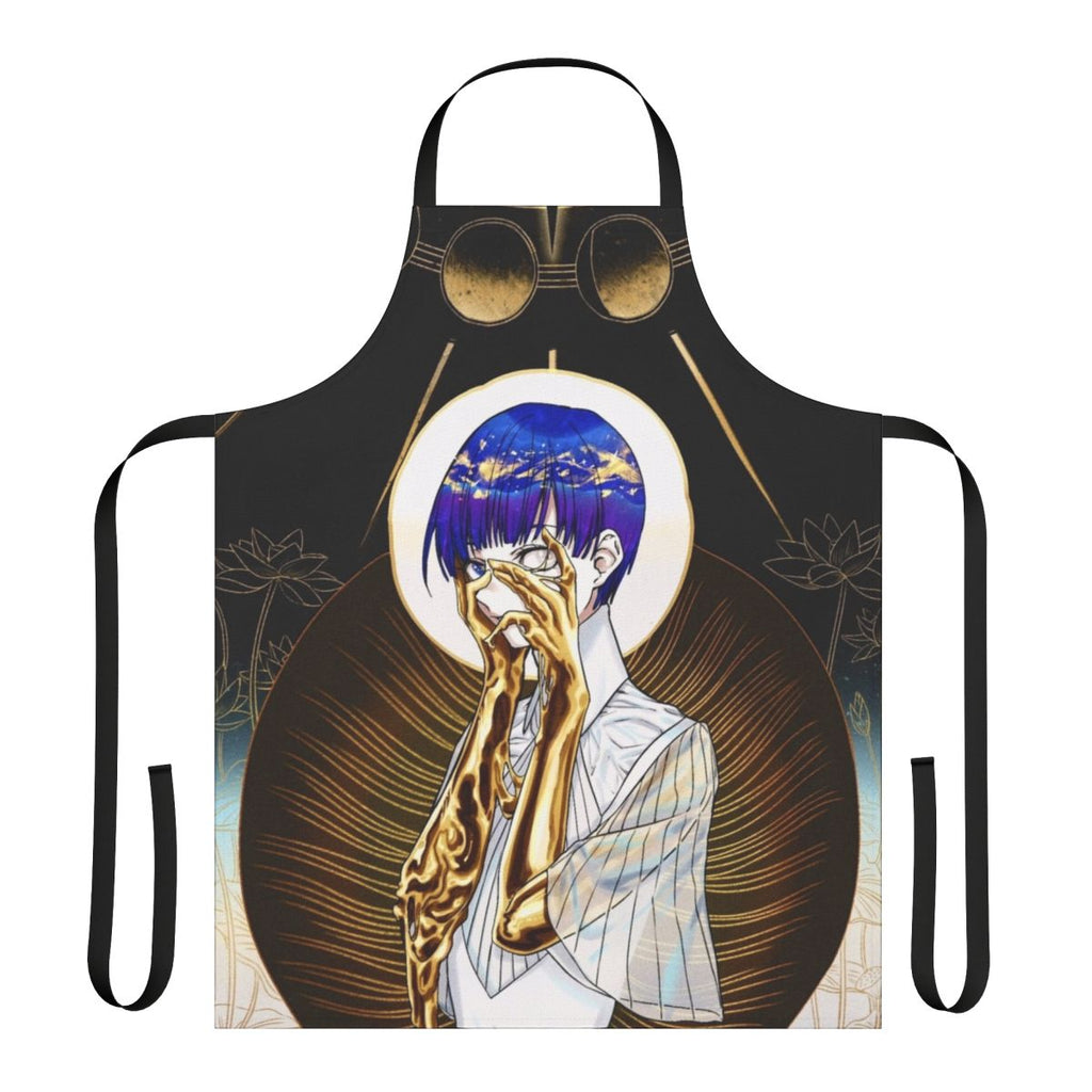 Phosphophyllite-inspired apron featuring the iconic character from the anime Houseki no Kuni