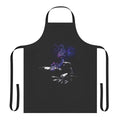 Photorealistic charcoal apron depicting a nebula in space, inspired by the music of Tom Waits